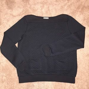 Reiss quilted pullover